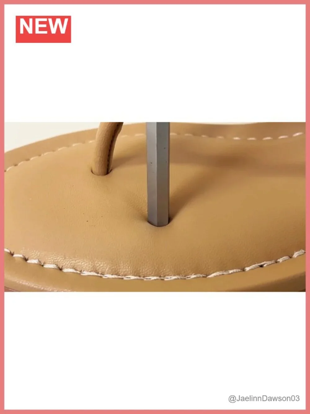 100% Genuine Leather Kitten Heels Sandals with Memory Foam Insole